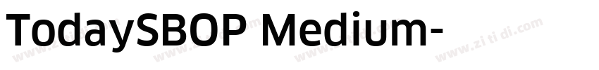 TodaySBOP Medium字体转换